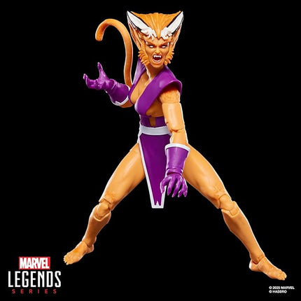Marvel Legends Series Feral, X-Force #1 (1991) and X-Men Comics-Inspired Collectible 6-Inch Scale Action Figure with Character-Sized Comic Accessory