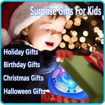 JRD&BS WINL Kids Toys Hover Soccer Ball - Battery Operated Air Floating With LED Light and Soft Foam Bumper, Indoor Outdoor Hover Game Gifts for Ages 3-16