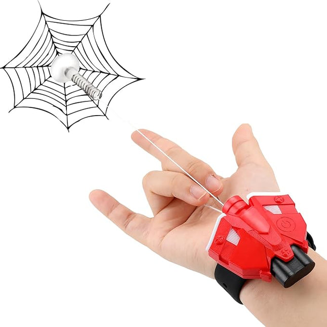 Web Launcher String Shooters Toy, Cool Gadgets Spider String Shooter Real Silk-Can Grab Small Objects, Superhero Role-Play Cool Stuff Fun Toys Great for Men and Kids (Red/White)