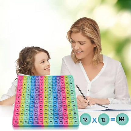 12 Multiplication Table Learning Workbook P00P Fidget Multiplication Game 12x12 Table Math Games Digital Table Toy, Fidget Learning Game Toy Relieves Stress, Creates Various Math Operations
