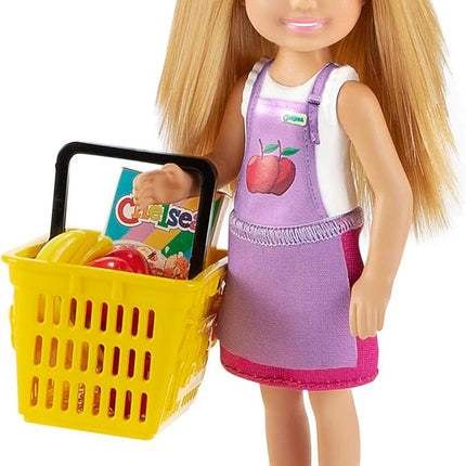 Barbie Chelsea Can Be Doll & Snack Stand Playset with 15+ Accessories Including Snack Stand, Register & Shopping Basket, Blond Doll