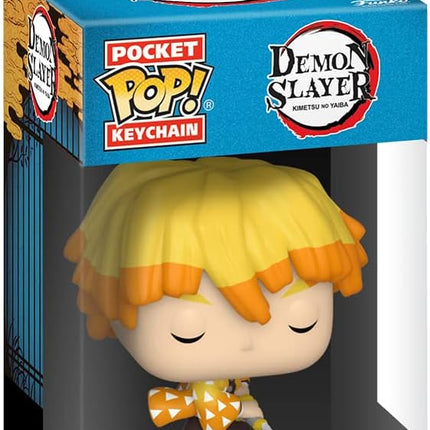 Funko POP! Keychain: Demon Slayer - Zenitsu Novelty Keyring - Collectable Mini Figure - Stocking Filler - Gift Idea - Official Merchandise - Anime Fans - Backpack Decor