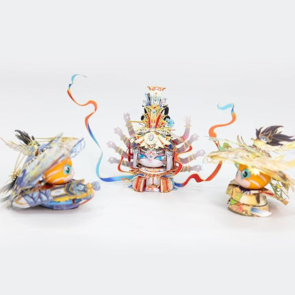 MU 3D Metal Puzzles The Flying Apsaras of The Dunhuang Caves Kitty Cat Figures Model Assembling, Metal Models Kits Miniature Building for Adult, Hobby Birthday New Year Gifts Collectibles Home Decor