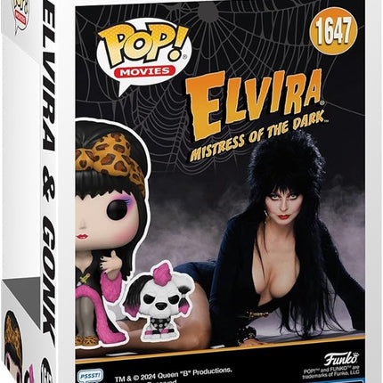 Funko POP! & Buddy: Elvira Mistress of The Dark & Gonk - Collectable Vinyl Figure - Gift Idea - Official Merchandise - for Kids & Adults - Horror Fans - Model Figure for Collectors and Display