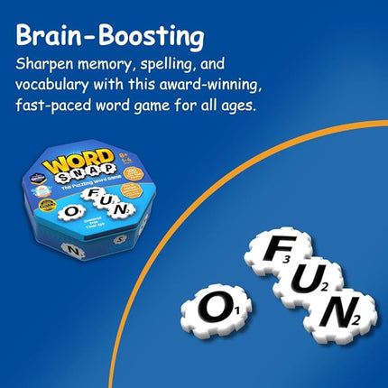 Word Strategy Game, Word Puzzle for Adults, Family, and Kids, Fun Game for Ages 8+, Travel Size, 1-4 Players