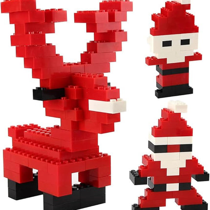 Feleph 320 Pieces 2x4 Red Bricks Parts Building Blocks Classic Creative Play Set Toy Accessories Compatible with 3001 Major Brick Brands (Red)