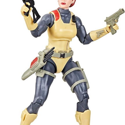 G.I. Joe Classified Series Retro Cardback Scarlett, Collectible 6-Inch Action Figure with 17 Accessories