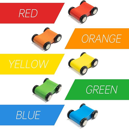 WOOD CITY Toddler Toys for 1 2 3 Years Old, Wooden Car Ramp Racer Toy Vehicle Set with 5/7 Mini Cars & Race Tracks, Montessori Toys Craft Gift for Toddlers Boys and Girls (ramp Racer-5 Layers)