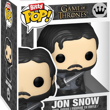 Funko Pop Bitty: Game of Thrones - Jon Snow, Ghost, White Walker, & Mystery Chase Figure - (Styles May Vary) and A Surprise Mystery Mini Figure - 0.9 Inch (2.2 Cm) Collectable - Gift Idea