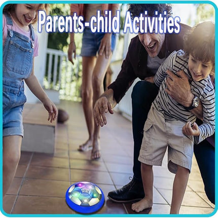 JRD&BS WINL Football Toys for Kids Light Up LED Hover Soccer Ball Toys for Boys Gifts Indoor Game Indoor Football Air Soccer Floating Ball Training Ball Playing Football for Children Gifts Blue