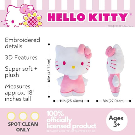 Franco Kids Bedding Super Soft Plush, 18 inch, Hello Kitty Pink