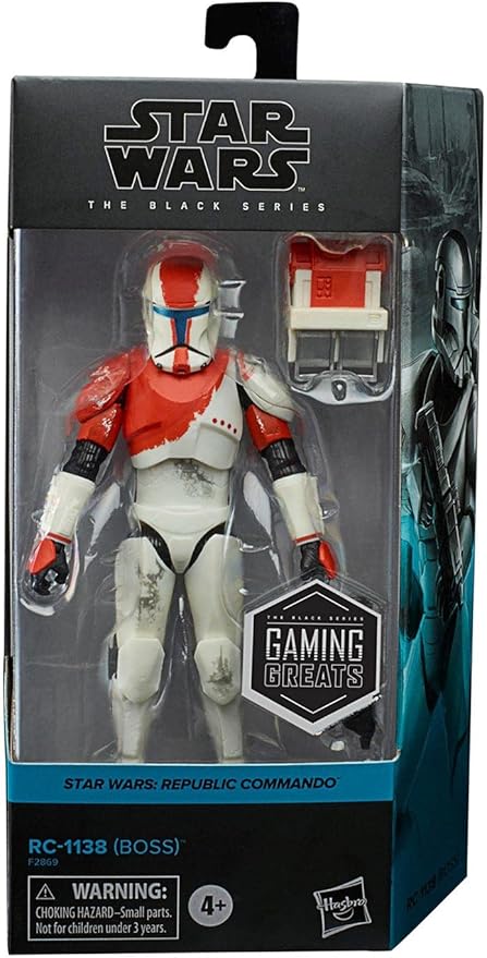 Star Wars The Black Series Gaming Greats 6 Inch Action Figure Box Art Exclusive - RC-1138 Red Trooper (BOSS)