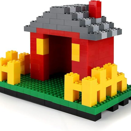 Feleph 320 Pieces 2x4 Red Bricks Parts Building Blocks Classic Creative Play Set Toy Accessories Compatible with 3001 Major Brick Brands (Red)