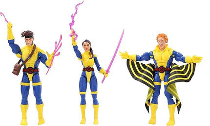 Marvel Legends Series Banshee, Gambit, & Psylocke X-Men 60th Anniversary Action Figure Set, 6-Inch