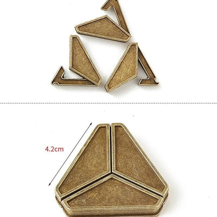 FantasyDay 9 Pcs Brain Teaser Puzzle,Metal Puzzle, Unlock Interlock IQ Test Game, Magic Trick Toy Gift for Kids and Adults