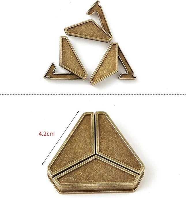 VolksRose 15pcs Brain Teaser Puzzles, Metal Wire Puzzles Set, Mind Smart Game IQ Challenge Puzzle Games, Educational IQ Test Unlock Interlocking Toy Lock Puzzles Gift for Adults Teenagers