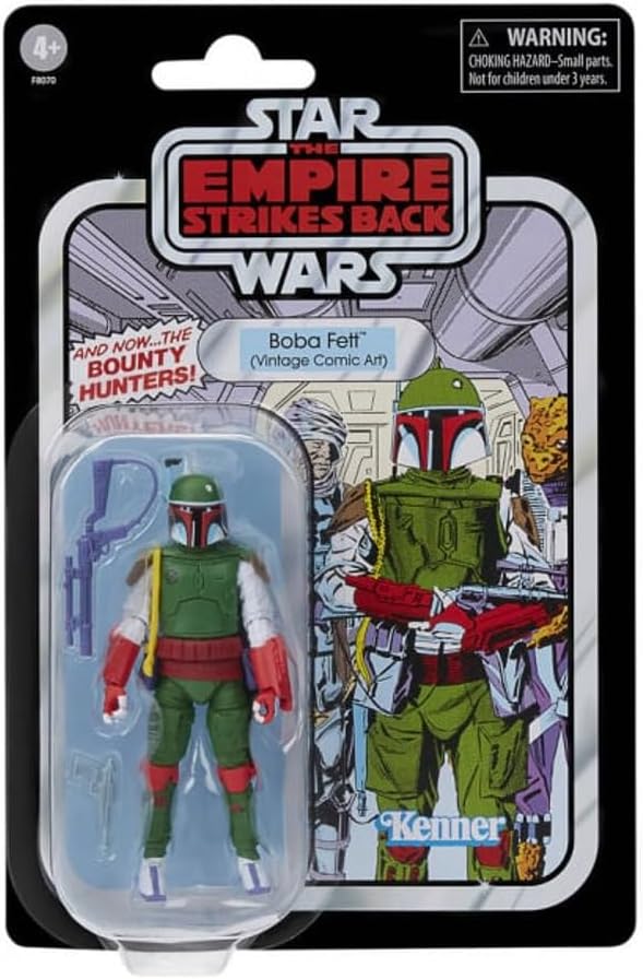 Star Wars The Vintage Collection Boba Fett (Vintage Comic Art Edition), 3.75-Inch Boba Fett Figure Inspired by Star Wars Publications