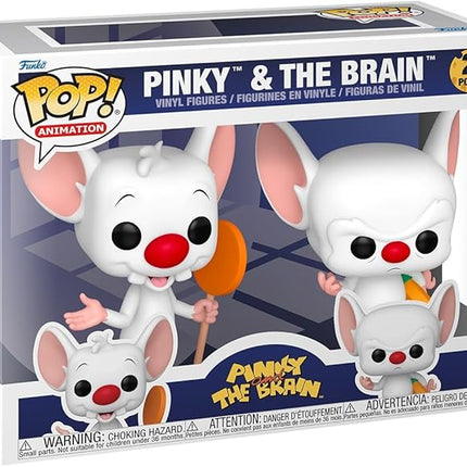 Funko Pop! Animation: Pinky & The Brain, 2-Pack - Collectable Vinyl Figure - Gift Idea - Official Merchandise - Toys for Kids & Adults - Cartoon Fans