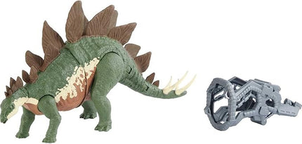 Mattel Jurassic World Toys Camp Cretaceous Mega Destroyers Stegosaurus Dinosaur Action Figure, Toy Gift with Movable Joints, Attack and Breakout Feature