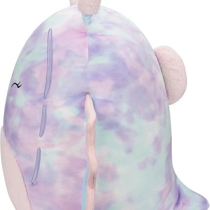 Squishmallows 14-Inch Dottie Pink and Blue Tie-Dye Sea Slug - Large Ultrasoft Official Kelly Toy Plush