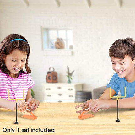 Gamie Desktop Football Game, Mini Table Top Sports Games with Post and Foam Football, Indoor Finger Board Games for Kids, Office Desk Toys, Sports Party Favors