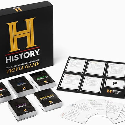 HISTORY Channel Trivia Game - 2000+ Fun General Knowledge Questions for Adults, Family and Teens in The Pursuit of Trivial Knowledge - Perfect Super Trivia for Board & Card Games Night with your Group