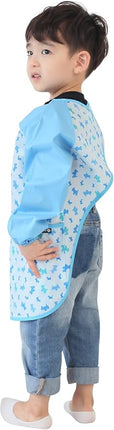 Kids Waterproof Art Smock – Long Sleeve Apron for Painting, Baking, Sensory Play (Ages 1–10)
