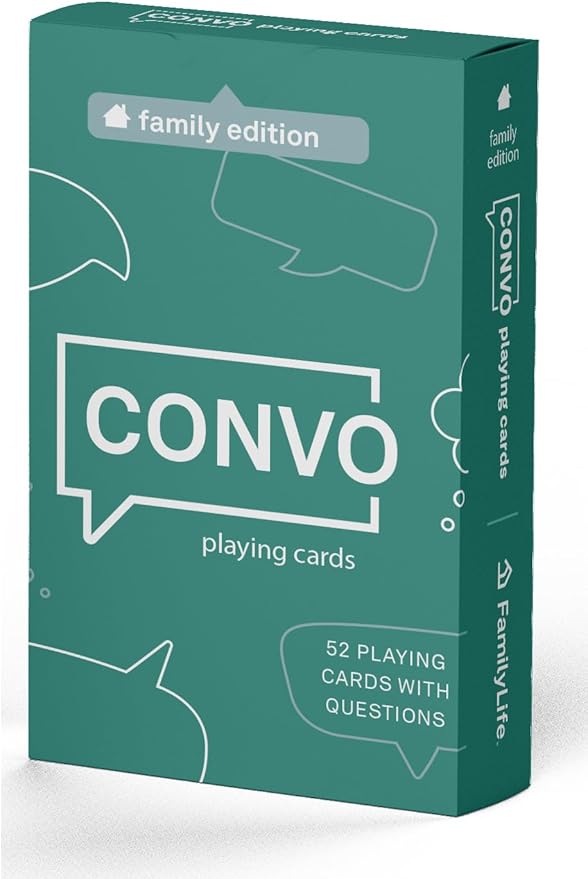 FAMILYLIFE New Convo Cards Family Version – Building Relationships with Conversation Games – Family Board Games for Family Night – Family Games Playing Cards