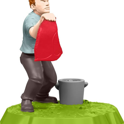 Mattel Jurassic World Bite Club Dinosaur Action Figure & Accessory, Velociraptor 'Blue' Chubby-Stylized Toy Dino Collectible