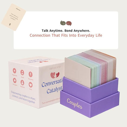 Gratitude Gifted Conversation Catalyst Couples - 150 Questions to Deepen Connection –Fun Relationship Building Activity for Partners, Romantic Date Night Ideas, Unique Couples Gift