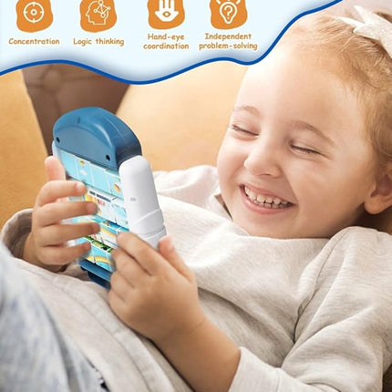 16-Piece Rotating Puzzles for Kids 4-6, Toddlers Puzzles 2-4, Road Trip, Airplane Activities Game, Travel Toys - Brain Teaser, Fine Motor Skills, Birthday Gifts Boys & Girls - Transportation