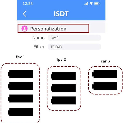 ISDT BattAir RC Battery 5000mAh 2S 25C for RC Car, Smart Lipo Battery with XT60 Connector, Intelligent RC Battery for FPV Drone Quadcopter with Fireproof Explosionproof Bag Battery Storage Guard