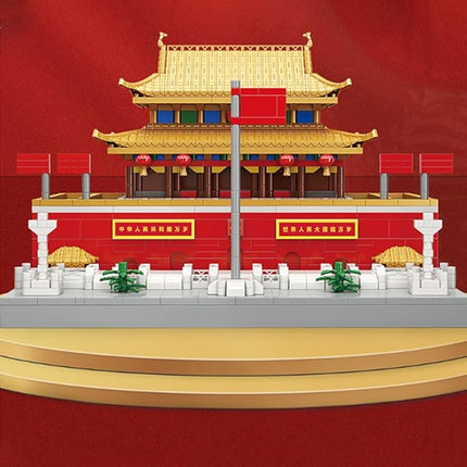 Architecture Tiananmen Building Blocks, 4923 Pieces Tiananmen Building Blocks, Mini Nano Blocks Architecture Model for Kids and Adults