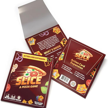 Slice Action Card Expansion Pack | Pizza-Themed Family & Party Card Game Add-On | Fun Strategy Expansion for Kids, Teens & Adults (Action Cards Expansion)