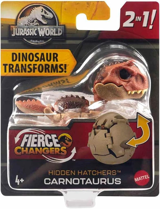 Jurassic World Egg to Carnotaurus Dinosaur Transforming Toy, Hidden Hatchers