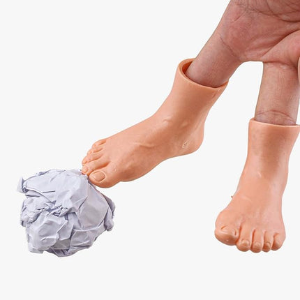 Tiny Finger Hand Game - 120 Hilarous Challenges - 10 Hand & 4 Feet Puppets - Will Make Everyone Laugh – Ideal for Family or Friends - Action Game for Competitive People