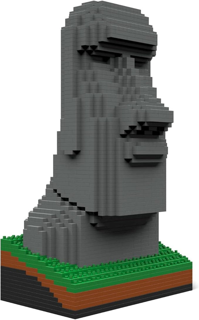 JEKCA Moai Statue 01S | Architecture Plastic Building Blocks | Age 14+