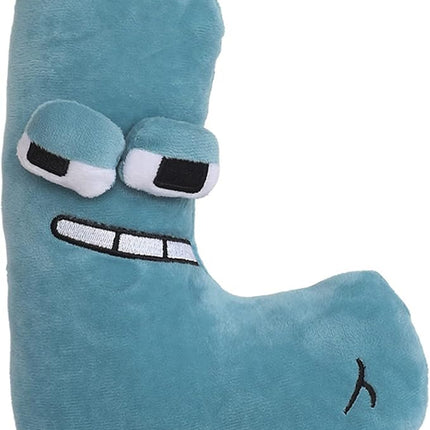 26-Letter Plush Toy Set (A-Z) - Cute Stuffed Plush Toys & Decorative Pillow, Educational Gift for Kids & Fun Home Decor (L)