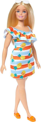 Barbie Loves the Ocean Doll with Blonde Hair Wearing Floral Sundress & Accessories, Fashion Doll & Clothes Made from Recycled Plastics
