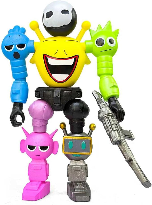 7inch Action Figures Mystery Box,Mystery Box,Sprunky Toys Collection Decoration Set, Sprunkies Toys for Collectible Figurine Gifts Both Play and Display (STL-6)