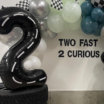 Smlpuame 40 inch Number Balloon 0-9 Black Large Number 17 Balloons,Digital Balloons for Birthday Party Celebration Decorations Supplies, Helium Foil Number Balloons for Wedding Anniversary