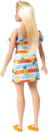 Barbie Loves the Ocean Doll with Blonde Hair Wearing Floral Sundress & Accessories, Fashion Doll & Clothes Made from Recycled Plastics