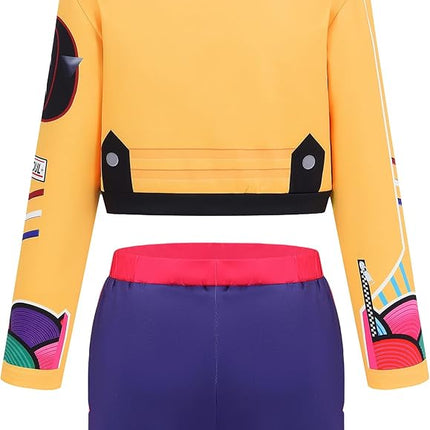 Girls Demon Pop Singer Hunters Costume 3-14 Years Stage Dance Idol Cosplay Outfit, Kids Halloween Costumes