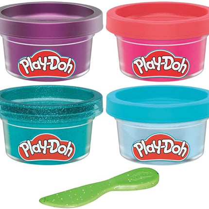 Hasbro Play-Doh Dino Mini Color 4-Pack of Modeling Compound with Glitter and Metallic Colors, 1-Ounce Cans, Non-Toxic
