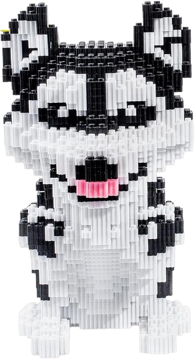 Micro Dog Building Husky Set, DIY Animal 3D Puzzle Building Toy Bricks Set, Educational Particle Building Blocks Toys Kits Gifts for Kids or Adults (4800 Pieces)