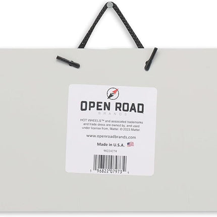 Mattel Hot Wheels Action Race Track Hanging Metal Sign - Fun Hot Wheels Wall Decor for Kids' Bedroom or Play Room