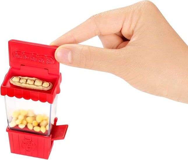 Barbie Cooking & Baking Accessory Pack with Popcorn-Themed Pieces, Including T-Shirt for Doll, Popcorn Machine Mold & Container of Molded Dough, Ages 4 Years Old & Up, Multi