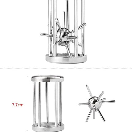 VolksRose 15pcs Brain Teaser Puzzles, Metal Wire Puzzles Set, Mind Smart Game IQ Challenge Puzzle Games, Educational IQ Test Unlock Interlocking Toy Lock Puzzles Gift for Adults Teenagers