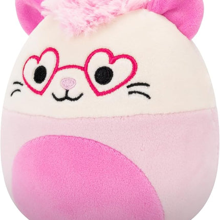 Squishmallows Original 5in Chambless The Pink Opossum with Heart Glasses – Official Jazwares Plush (Little)