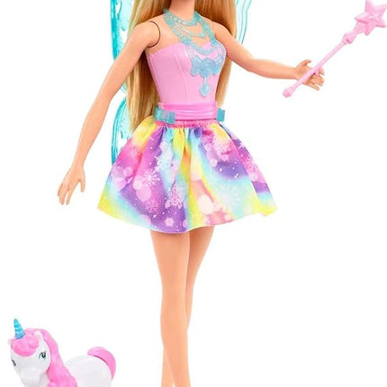 Barbie Dreamtopia Advent Calendar, Fantasy-Themed with 24 Surprises, Daily Toys Include Barbie Fashion Doll, Pets, Clothes & Accessories Like Mermaid Tail & Wings
